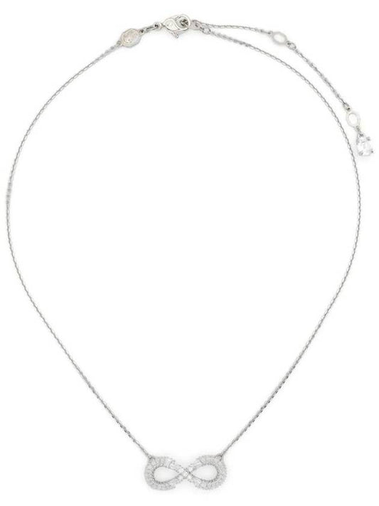 Hyperbola Infinity Pendant Necklace Silver - SWAROVSKI - BALAAN 1