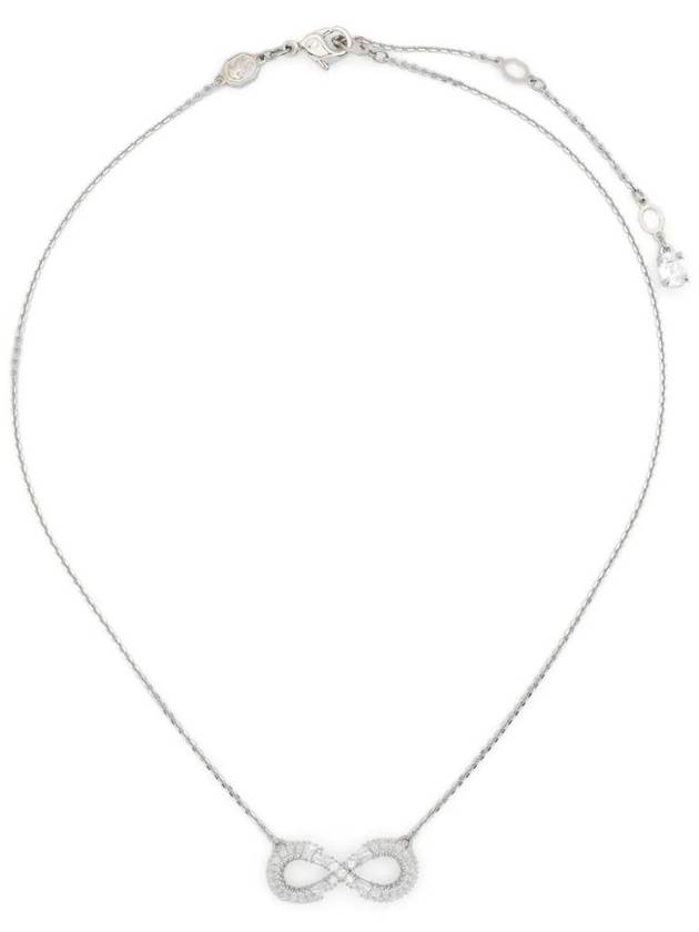 Hyperbola Infinity Pendant Necklace Silver - SWAROVSKI - BALAAN 1