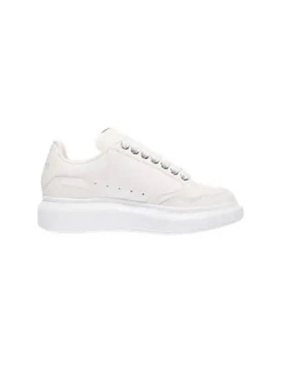 Larry Two Tone Suede Leather Low Top Sneakers White - ALEXANDER MCQUEEN - BALAAN 2