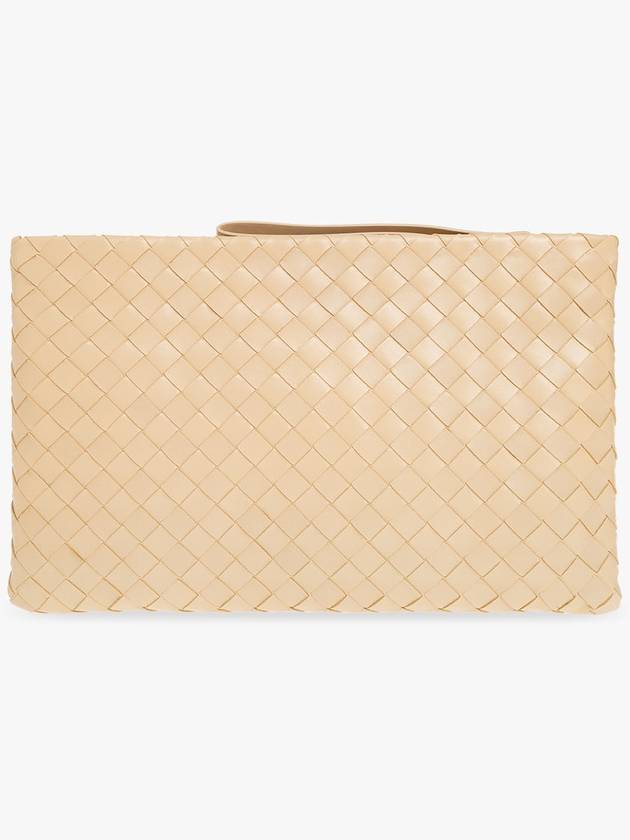 Bottega Veneta ‘Pouch Large’ Handbag, Women's, Beige - BOTTEGA VENETA - BALAAN 3