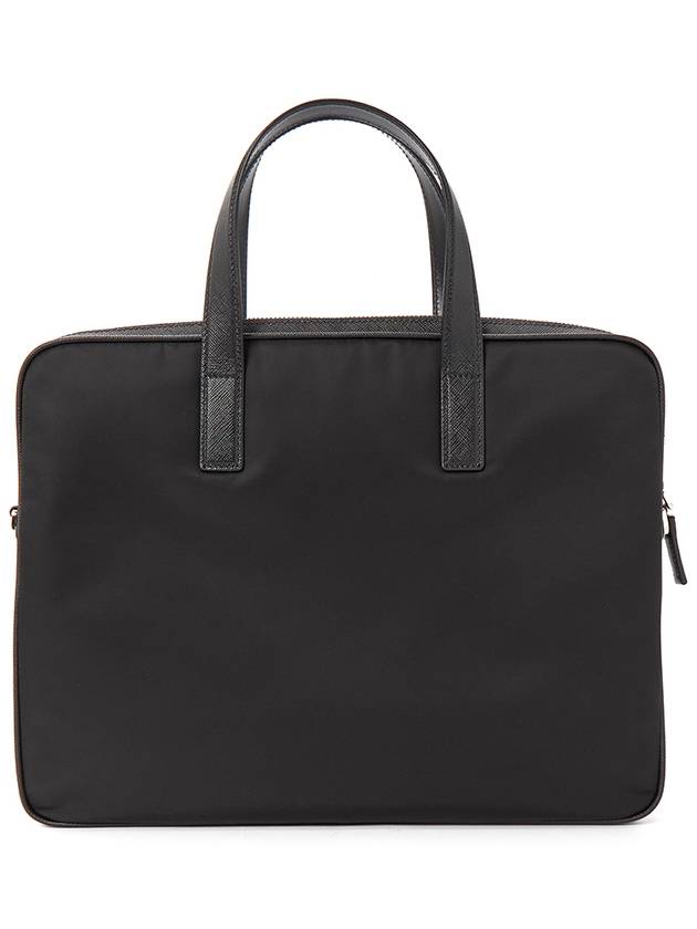 Men's Triangle Logo Briefcase Black - PRADA - BALAAN 5