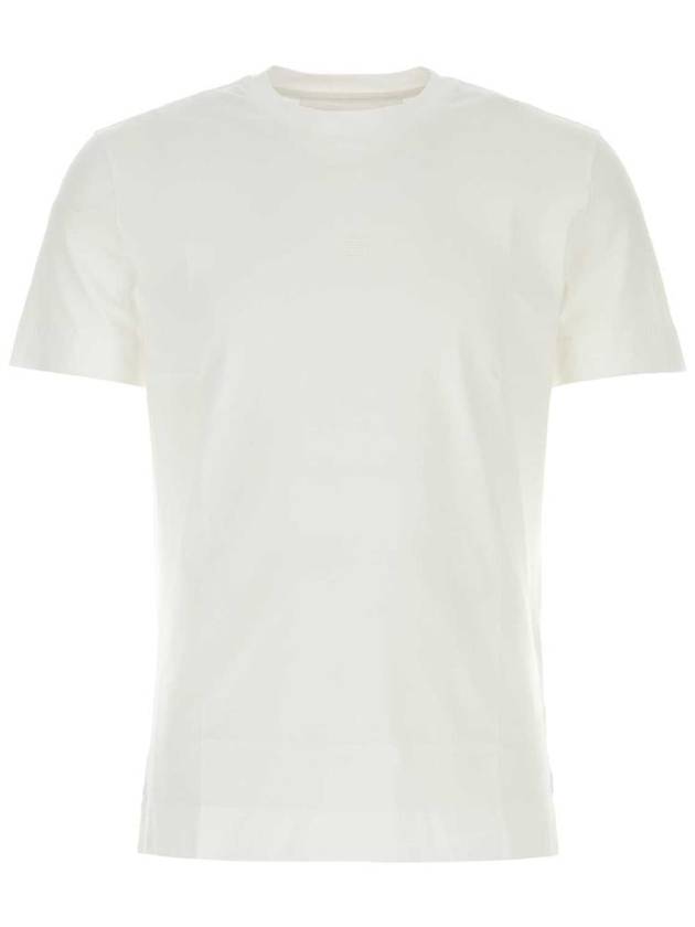 Embroidered 4G Logo Cotton Short Sleeve T-shirt White - GIVENCHY - BALAAN 2