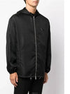 Triangle Logo Nylon Hooded Jacket Black - PRADA - BALAAN 2