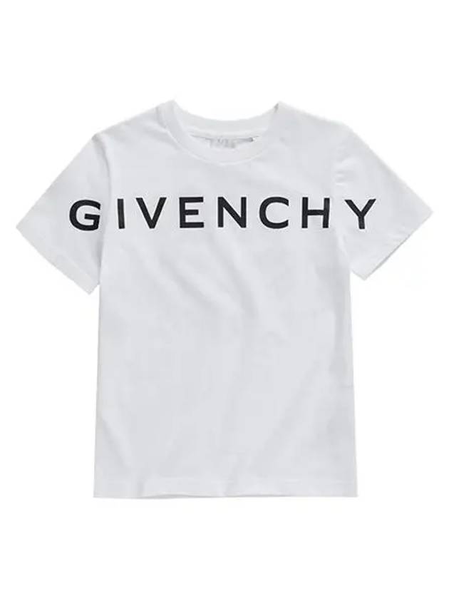 H25447 10P Star Logo Print Junior Short Sleeve T Shirt - GIVENCHY - BALAAN 5