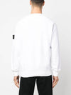 Wappen Patch Crew Neck Sweatshirt White - STONE ISLAND - BALAAN 6