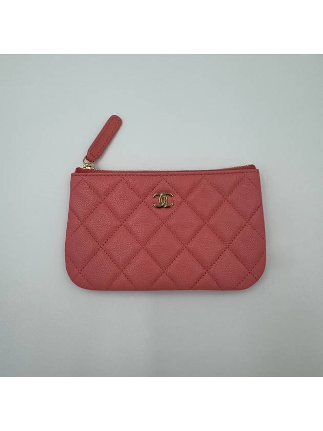 Classic Mini Caviar Pouch Pink AP4020 - CHANEL - BALAAN 1