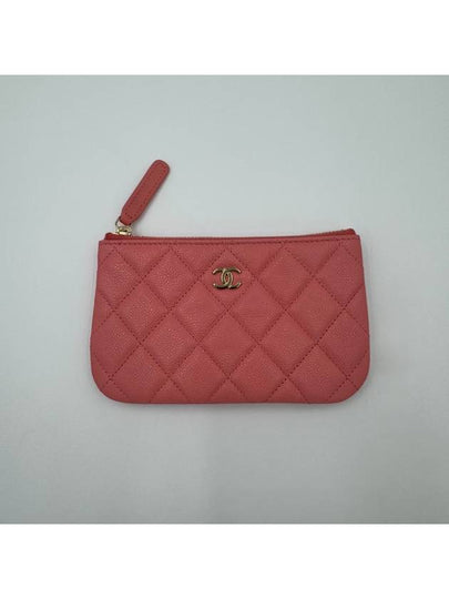 Classic Gold Medal Logo Caviar Mini Pouch Bag Pink - CHANEL - BALAAN 2