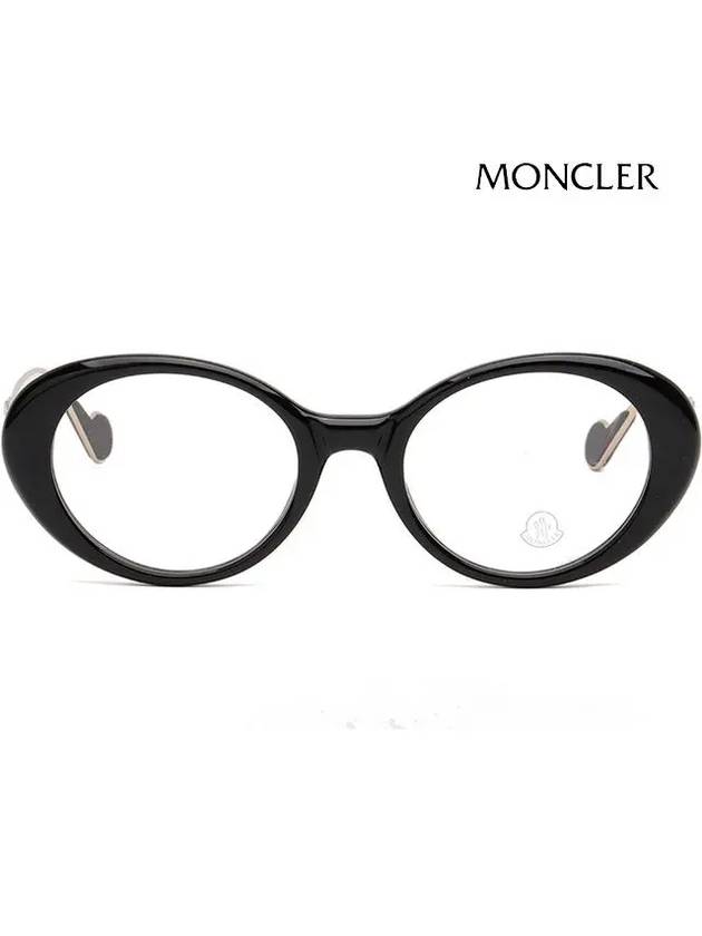 Glasses frame ML5055 001 black horn rim - MONCLER - BALAAN 3