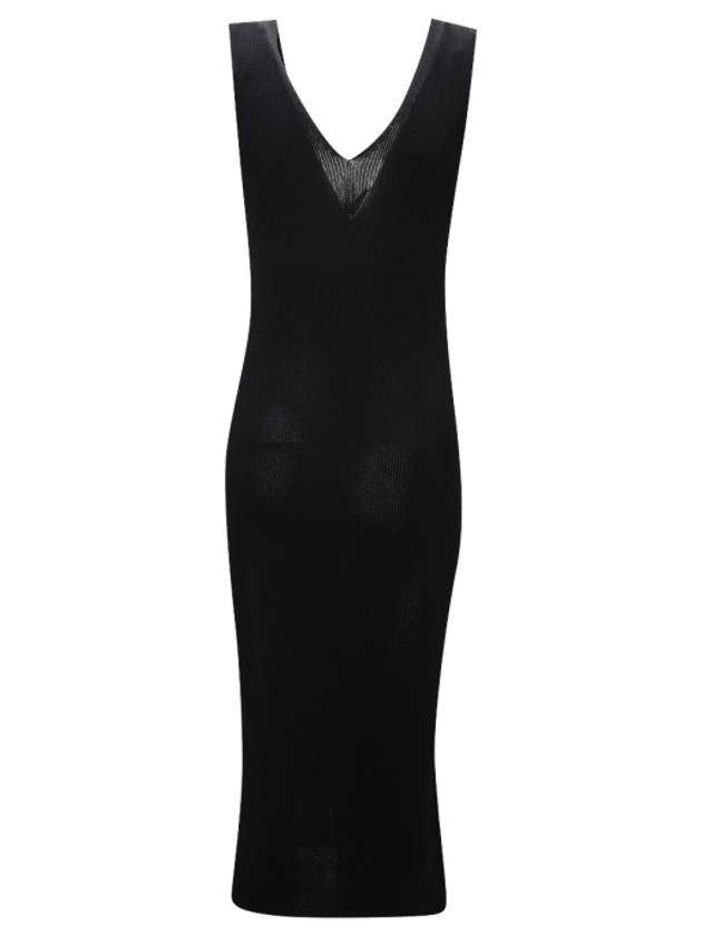 Women's Sleeveless Midi Dress Black - MONCLER - BALAAN 3