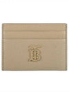 TB Grainy Leather Card Wallet Haute Beige - BURBERRY - BALAAN 2