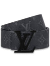 LV Initial 40MM Matte Black Belt M0449 - LOUIS VUITTON - BALAAN 1