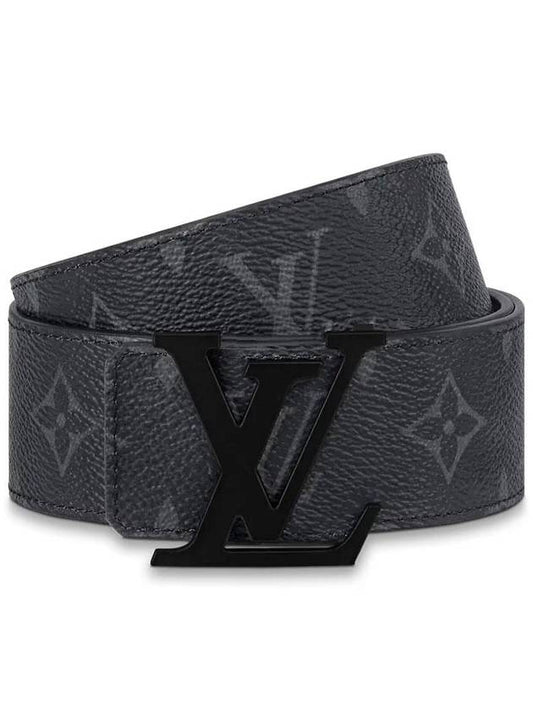 LV Initial 40MM Matte Black Belt M0449 - LOUIS VUITTON - BALAAN 1