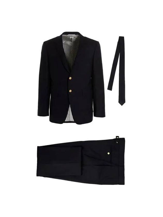 Men's Signature Classic Wool Suit Navy - THOM BROWNE - BALAAN 1