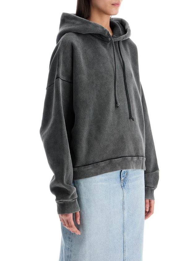 Logo Patch Hoodie Dark Grey - ACNE STUDIOS - BALAAN 3