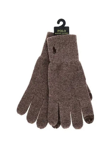 PC0712 212 Signature Pony Touchscreen Wool Gloves - POLO RALPH LAUREN - BALAAN 1