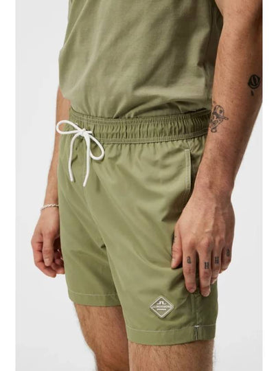 Banks Solid Swim Trunk Shorts Oil Green - J.LINDEBERG - BALAAN 2