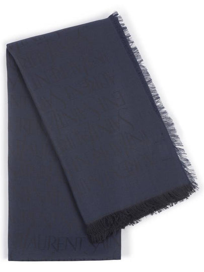 Logo Jacquard Scarf 7785943YP33 - SAINT LAURENT - BALAAN 2