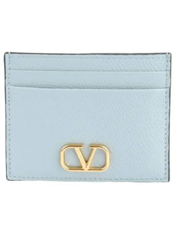 Logo Signature Card Case Women s Wallet - VALENTINO - BALAAN 1