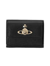 Flap Saffiano Small Bicycle Wallet Black - VIVIENNE WESTWOOD - BALAAN 2