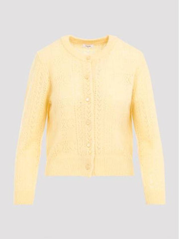 cardigan 2ADII907Z 11JA YELLOW - CELINE - BALAAN 1