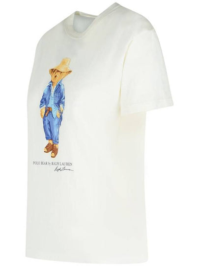 Polo Ralph Lauren White Cotton T-Shirt - POLO RALPH LAUREN - BALAAN 2