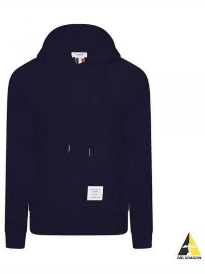 Men's Center Back Stripe Logo Patch Hoodie Navy - THOM BROWNE - BALAAN 2