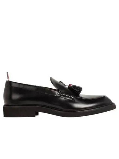 Women's Micro Sol Tassel Calf Leather Loafers Black - THOM BROWNE - BALAAN 2