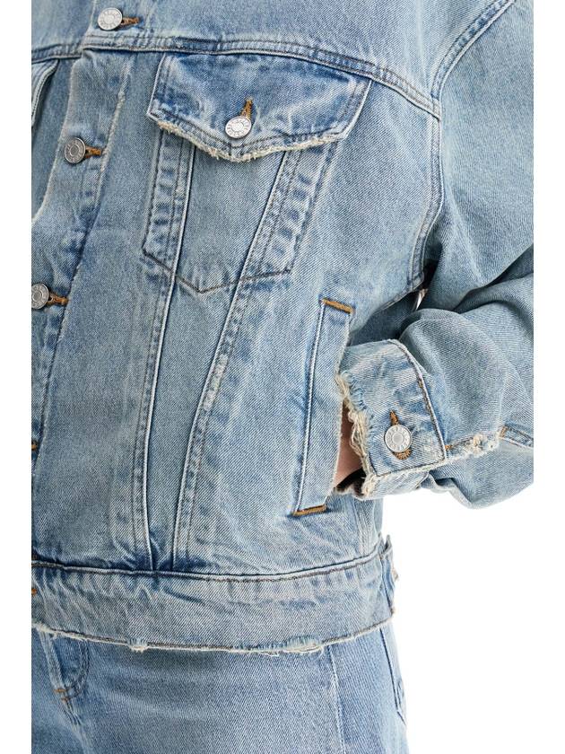 denim dalton balloon jacket with - AGOLDE - BALAAN 4