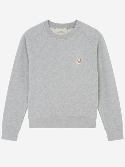 Fox Head Patch Adjusted Sweatshirt Grey Melange - MAISON KITSUNE - BALAAN 2