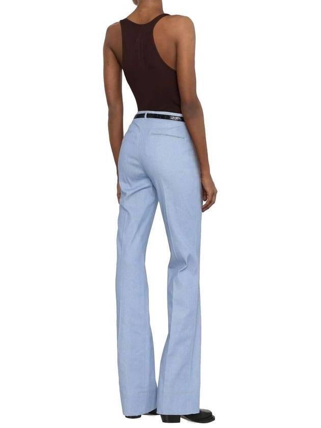 Bootcut High Waist Denim Jeans Light Blue - SAINT LAURENT - BALAAN 4