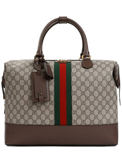 GG Supreme Web Band Duffel Bag Beige - GUCCI - BALAAN 2