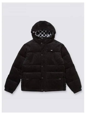 Official Winter Lifestyle Winding Rod Barrel Corduroy Down Jacket VN000FC9BLK1 - VANS - BALAAN 1