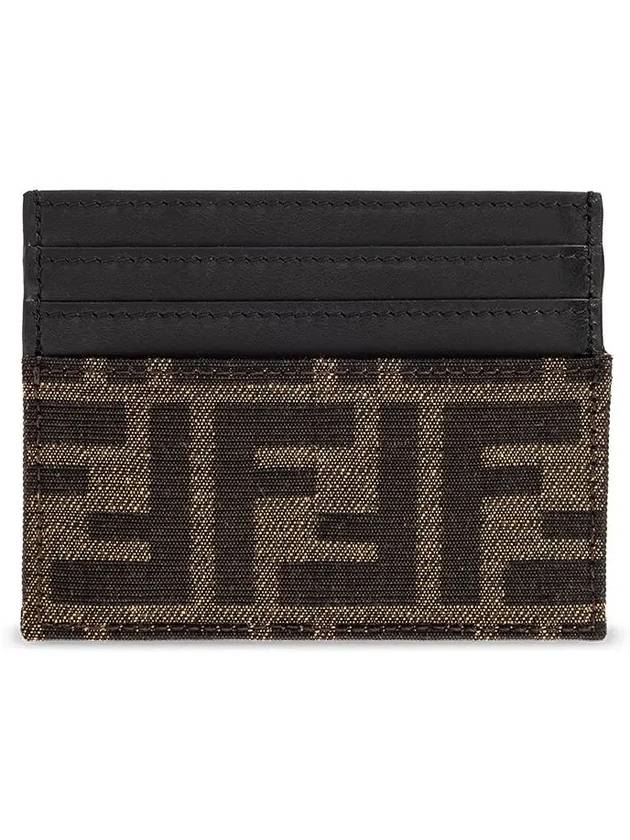 FF Logo Card Wallet Brown - FENDI - BALAAN 4