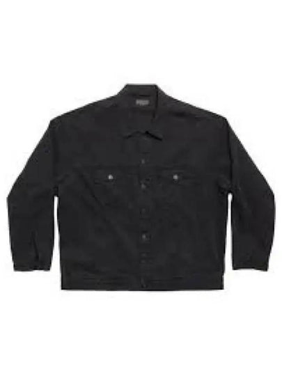 Back Taped Denim Jacket Black - BALENCIAGA - BALAAN 2