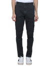 Compass Badge Cargo Straight Pants Black - STONE ISLAND - BALAAN 3