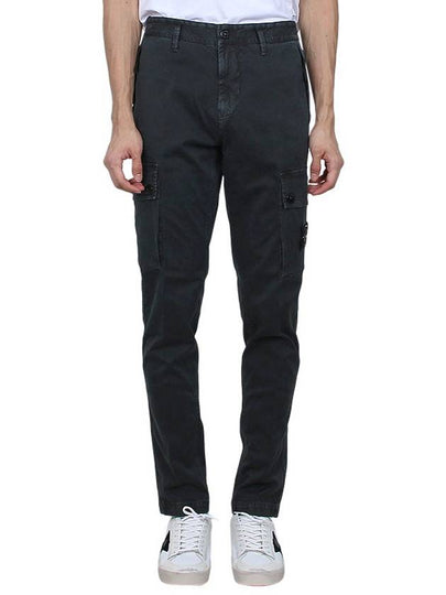 Compass Badge Cargo Straight Pants Black - STONE ISLAND - BALAAN 2