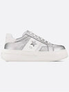 Dior Star Platform SneakersSilver Tone Crinkle Effect Lambskin White Calfskin KCK426SLM S46K - DIOR - BALAAN 5