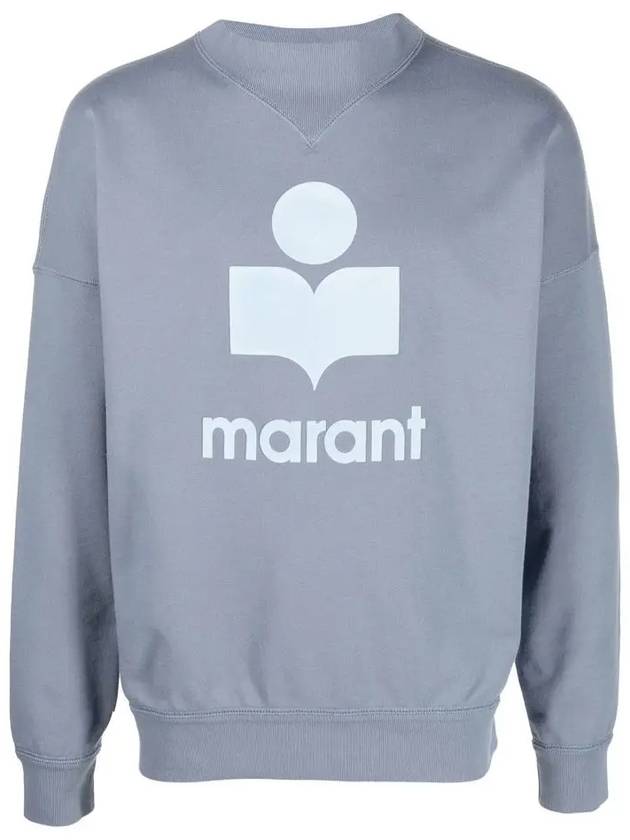 Melvis Big Logo Sweatshirt Grayish Blue - ISABEL MARANT - BALAAN 2