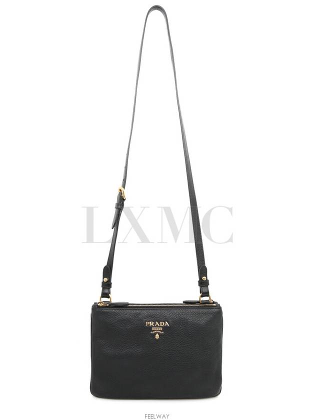 Bandolier Grace Calf Double Zipper Cross Bag 1BH046 - PRADA - BALAAN 5