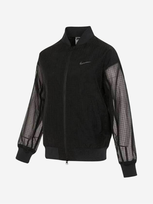 NSW Essentials Woven Varsity Bomber Jacket Black Asia - NIKE - BALAAN 1