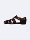 Horsebit Sandals Burgundy - GUCCI - BALAAN 2