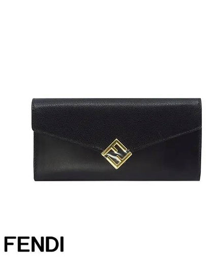 FF Diamond Continental Chain Long Wallet Black - FENDI - BALAAN 2