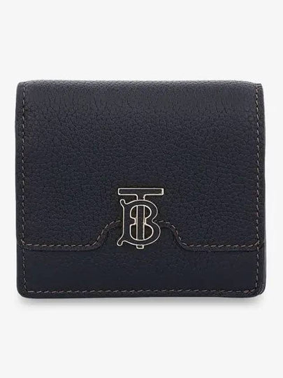 TB Grainy Leather Half Wallet Black - BURBERRY - BALAAN 2