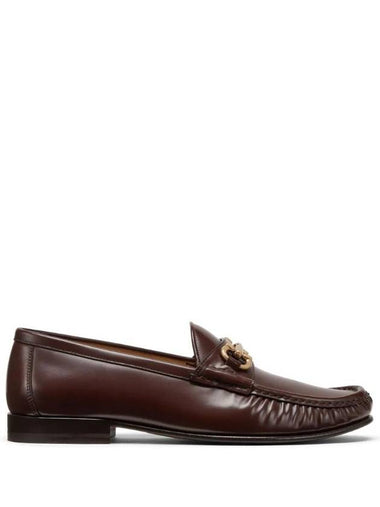 Horsebit Leather Loafers Brown - BRUNELLO CUCINELLI - BALAAN 1