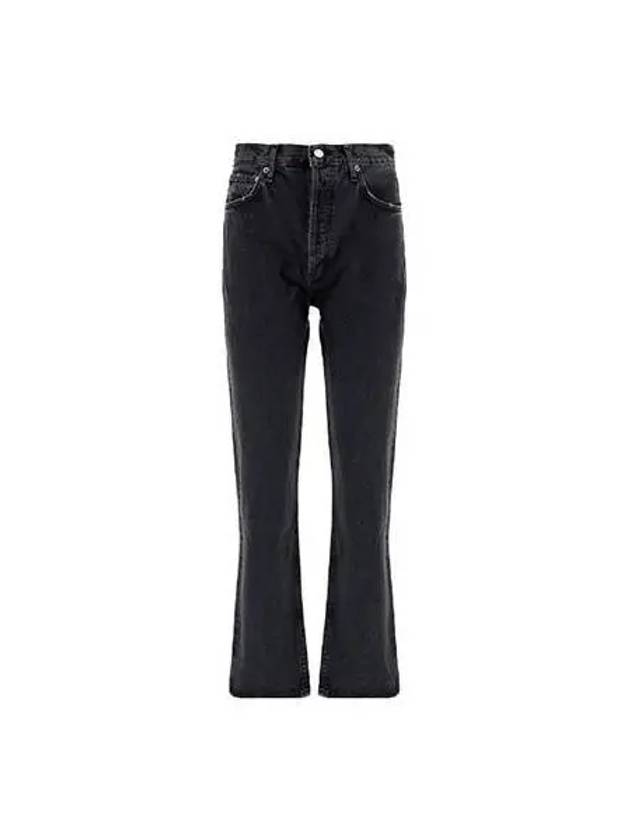 Pants Women High Waist Cropped Denim Black - AGOLDE - BALAAN 1