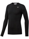 War Compression Training Long Sleeve T-Shirt Black - REEBOK - BALAAN 1