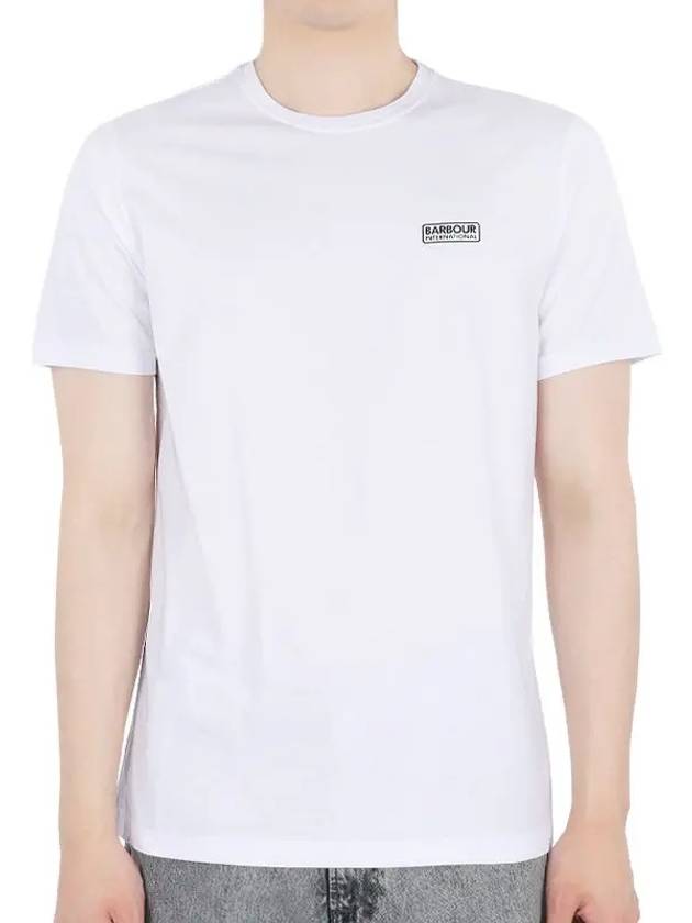 Men's Small Logo Essential Short Sleeve T-Shirt White - BARBOUR - BALAAN 2