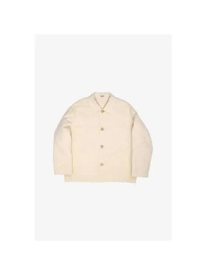 Cotton Moel Melton Hand sewn Jacket A23SJ04MW IVORY WHITE - AURALEE - BALAAN 2