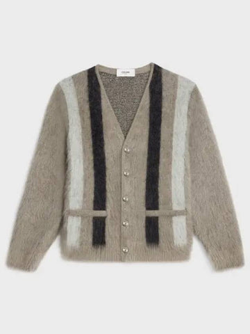 Cardigan Brushed Mohair RV00K0ZQ1 CAF0 - CELINE - BALAAN 1