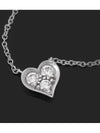 PT950 Platinum 3 point diamond Tiffany heart necklace - TIFFANY & CO. - BALAAN 4